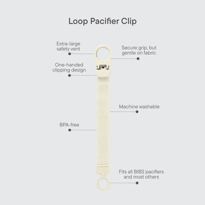 Pacifier Clip Loop Dark Oak