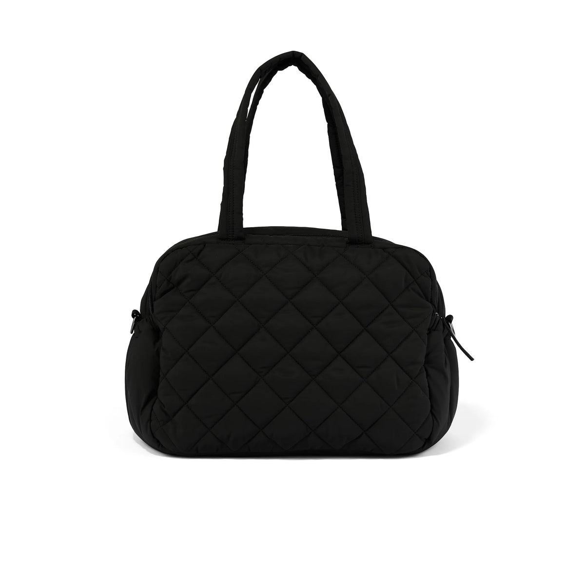 Carry All Nappy Bag Puffy Black Quilt