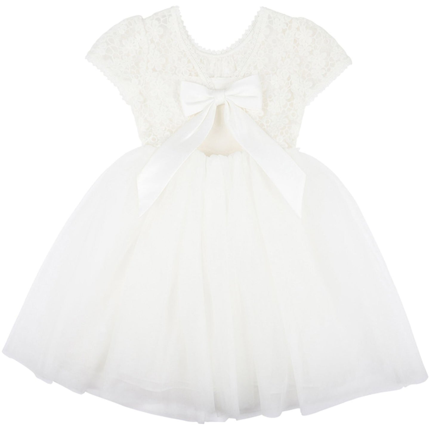 Bebe Lace Bodice W Back Bow Dress | Aster & Ruby