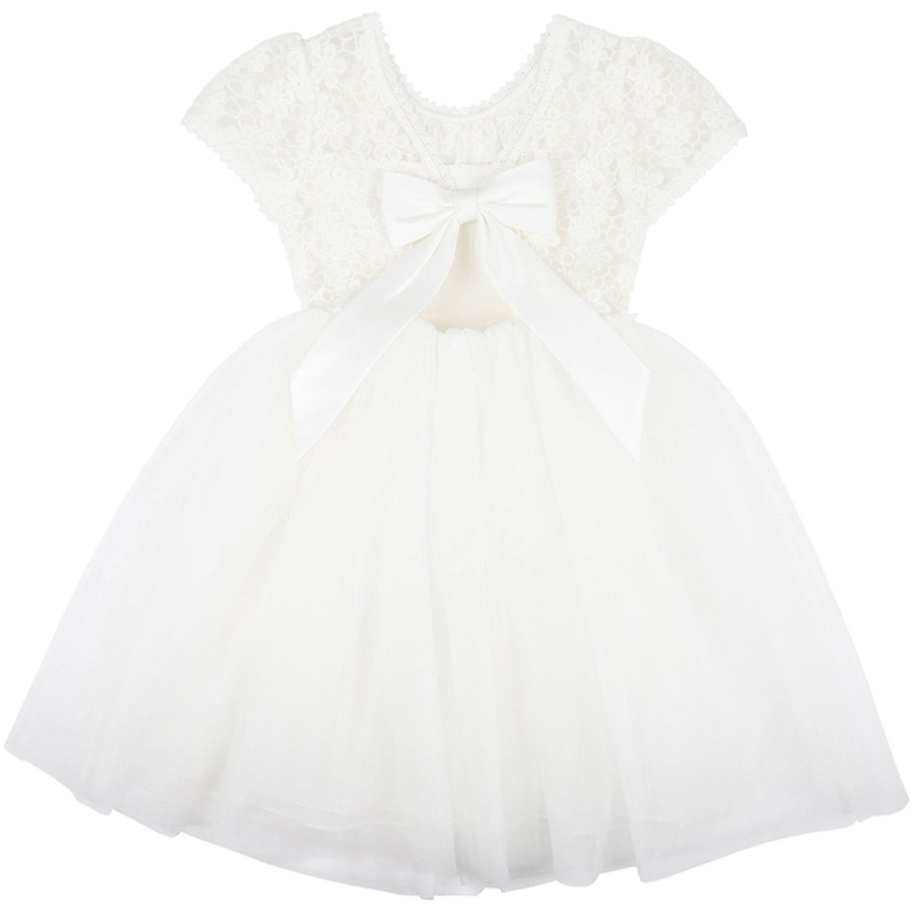 Bebe Lace Bodice W Back Bow Dress | Aster & Ruby