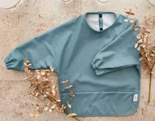 Long Sleeve Smock Bib - Small / Blue