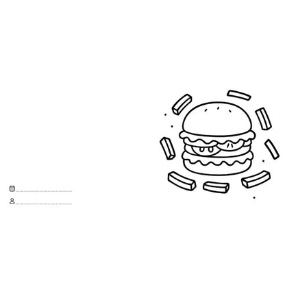 Colouring Book Square - Food