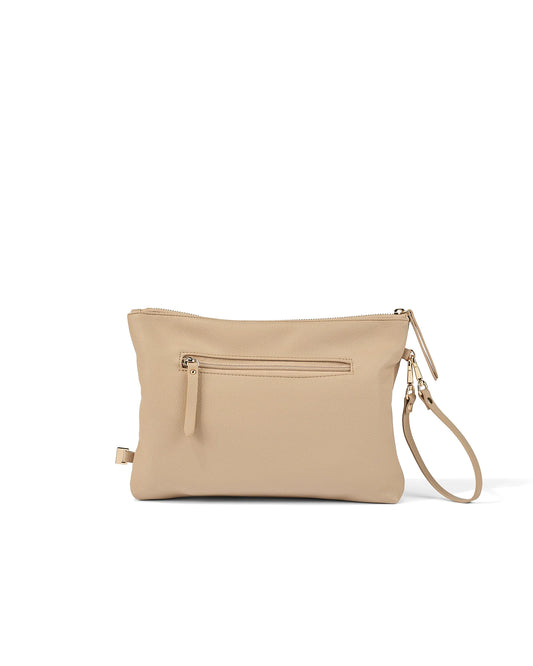Nappy Changing Pouch Oat Vegan Leather