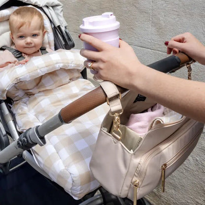 Multitasker Pram Caddy Beige Nylon