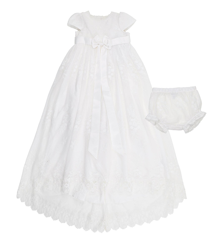 Bebe Open Back Christening Dress | Aster & Ruby