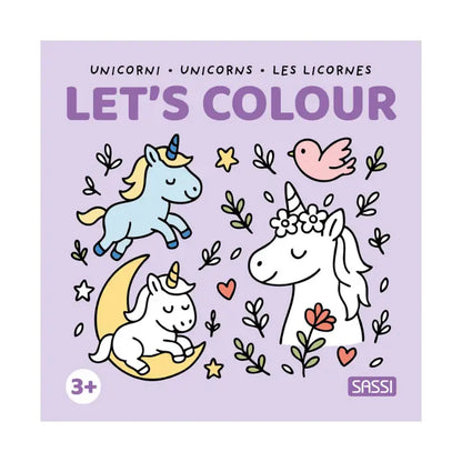 Colouring Book Square - Unicorns