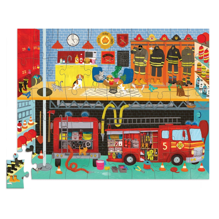 Flat House Puzzle 50 Pc Fire House