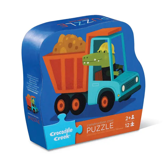 Mini Puzzle 12 Pc Construction Croc