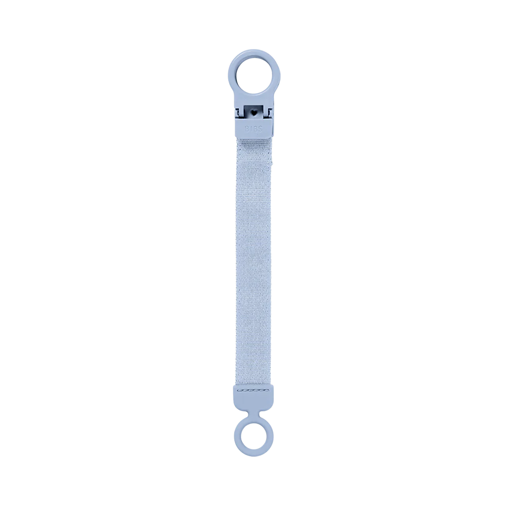 Pacifier Clip Loop Blush Dusty Blue