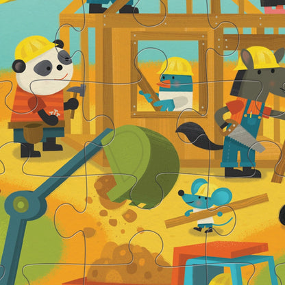 Classic Floor Puzzle 36 Pc Busy Builders