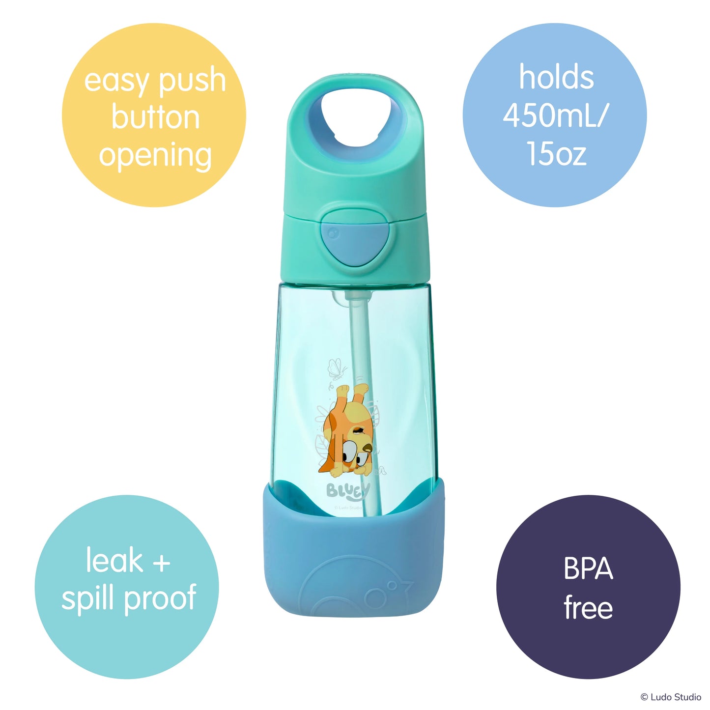 Bluey playtime 450mL Tritan drink bottle