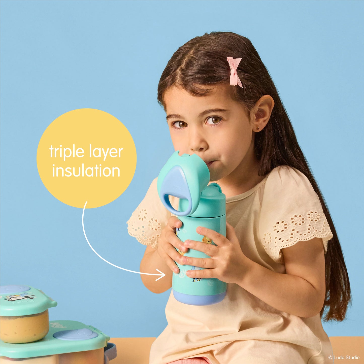 Bluey playtime 350mL insulated drink bottle