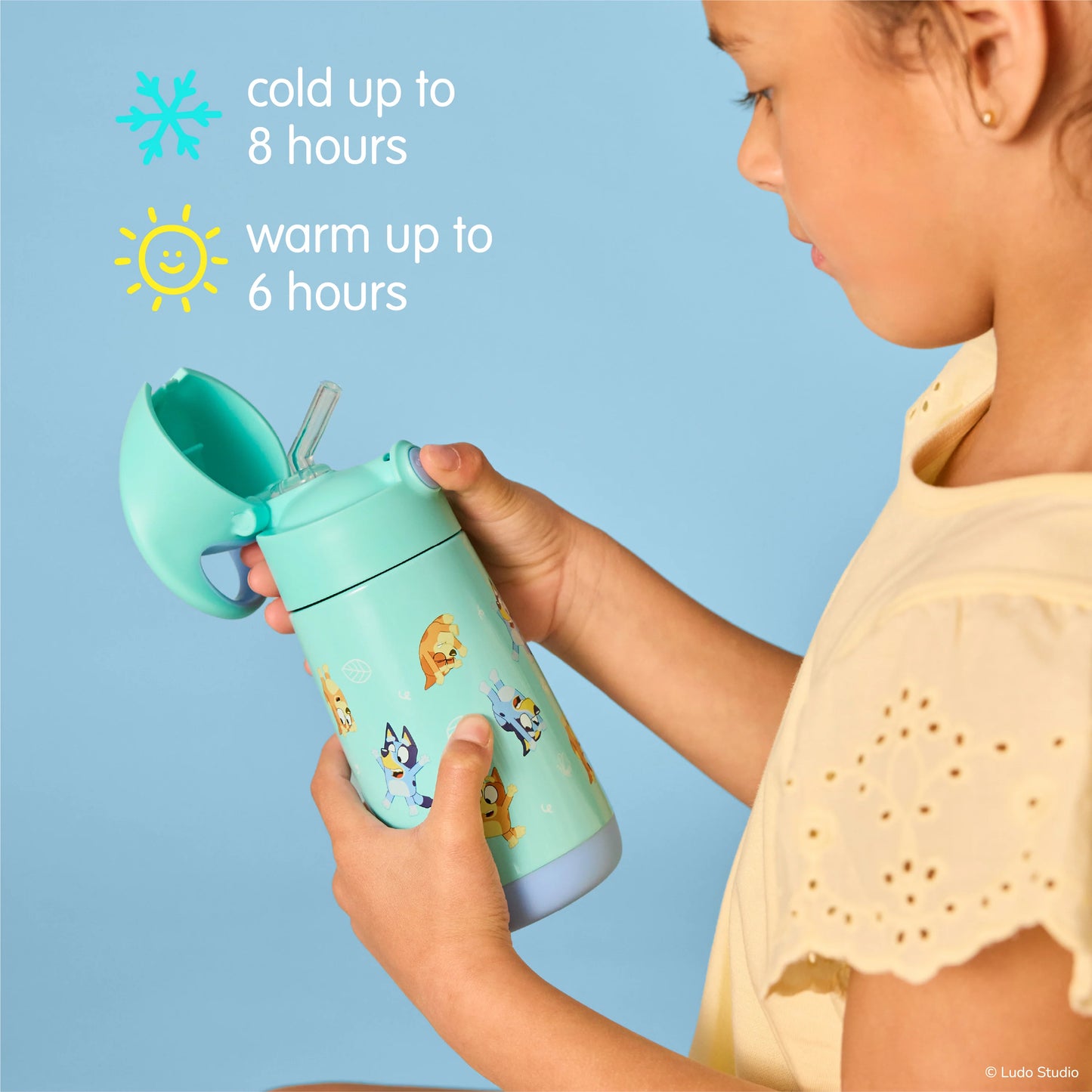 Bluey playtime 350mL insulated drink bottle