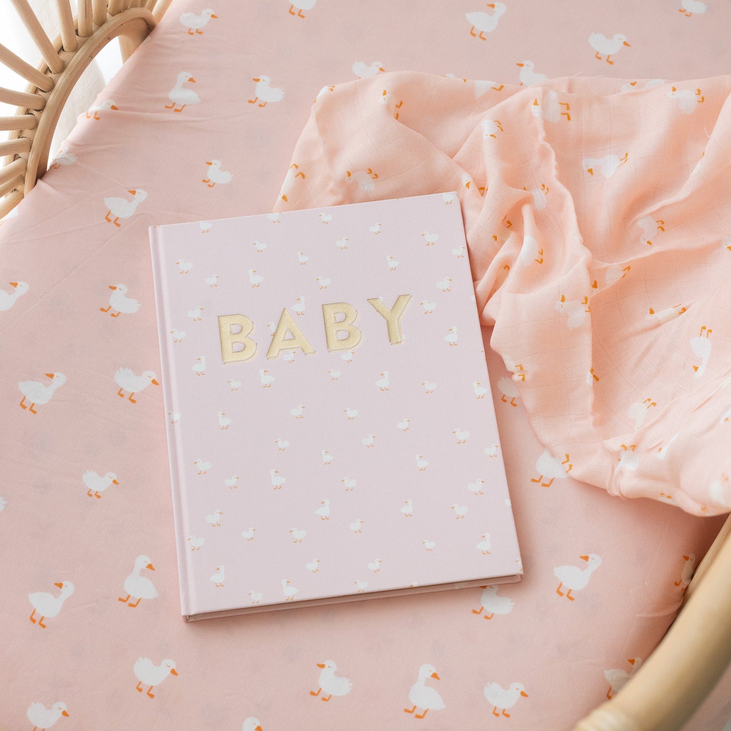 Baby Book Pink Ducks