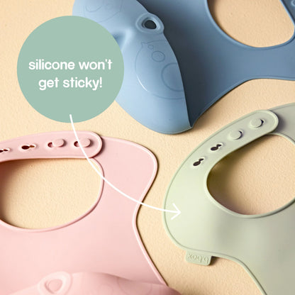 b.box Sage Silicone Bib | Aster & Ruby
