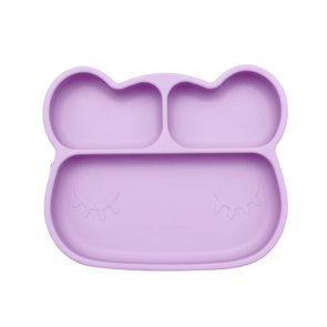 WMBT Bear Stickie Plate Lilac