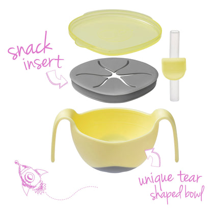 b.box Banana Split Bowl & Straw | Aster & Ruby