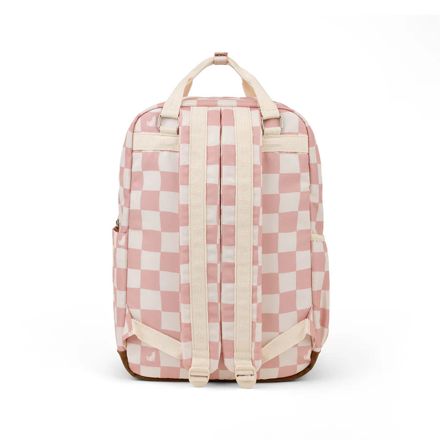 Crywolf Knapsack Pink Check | Aster & Ruby
