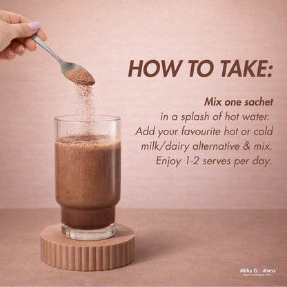 Chocolate Lactation Drink Mix | 10 Single Serves