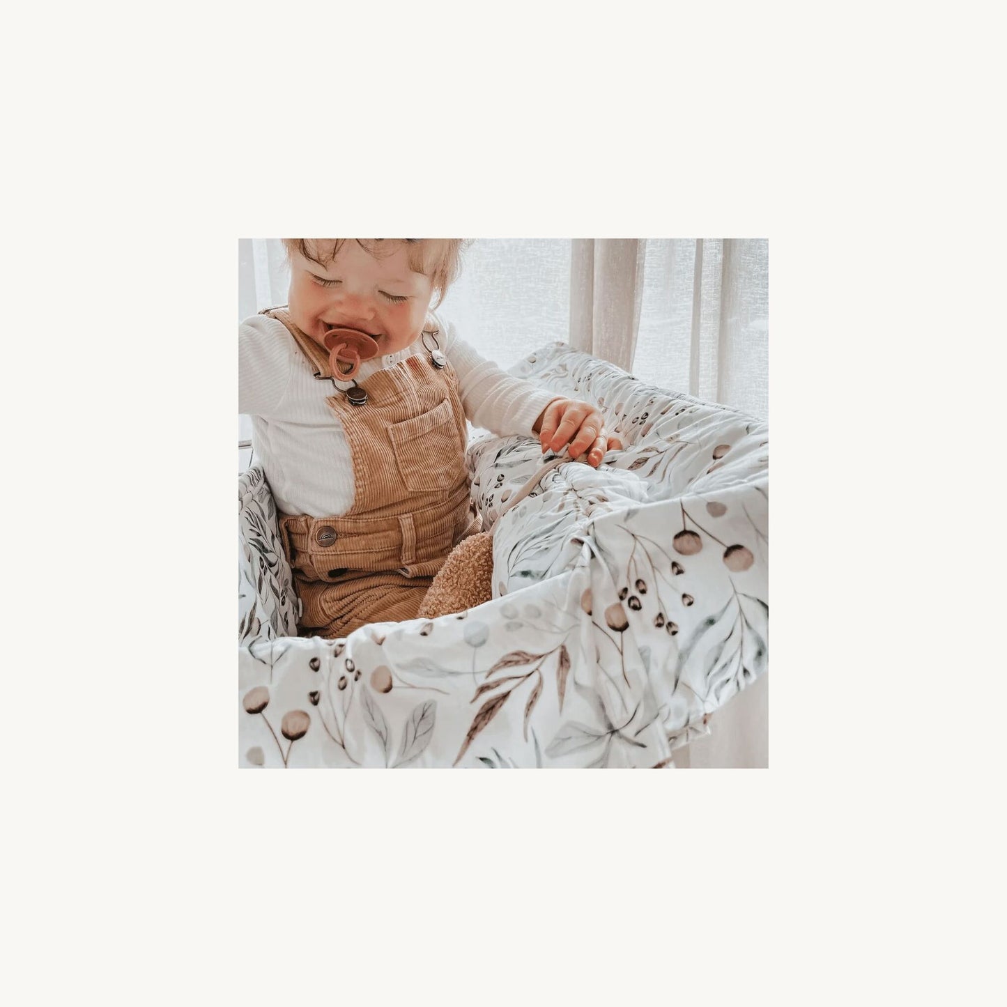 Bambella Designs Bambella Designs Double Trolley Liner Botanical | Aster & Ruby