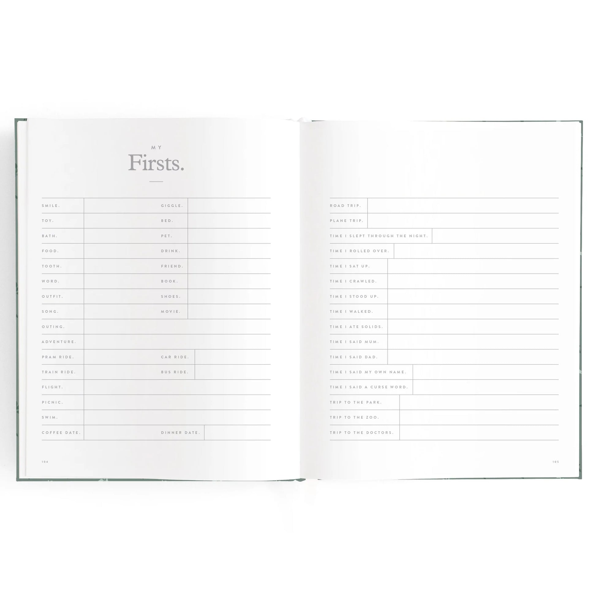 Fox & Fallow Baby Book Pine | Aster & Ruby