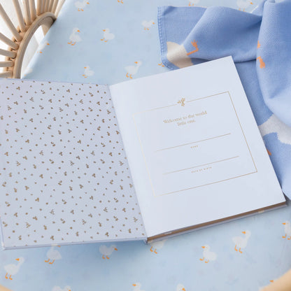 Baby Book Blue Ducks
