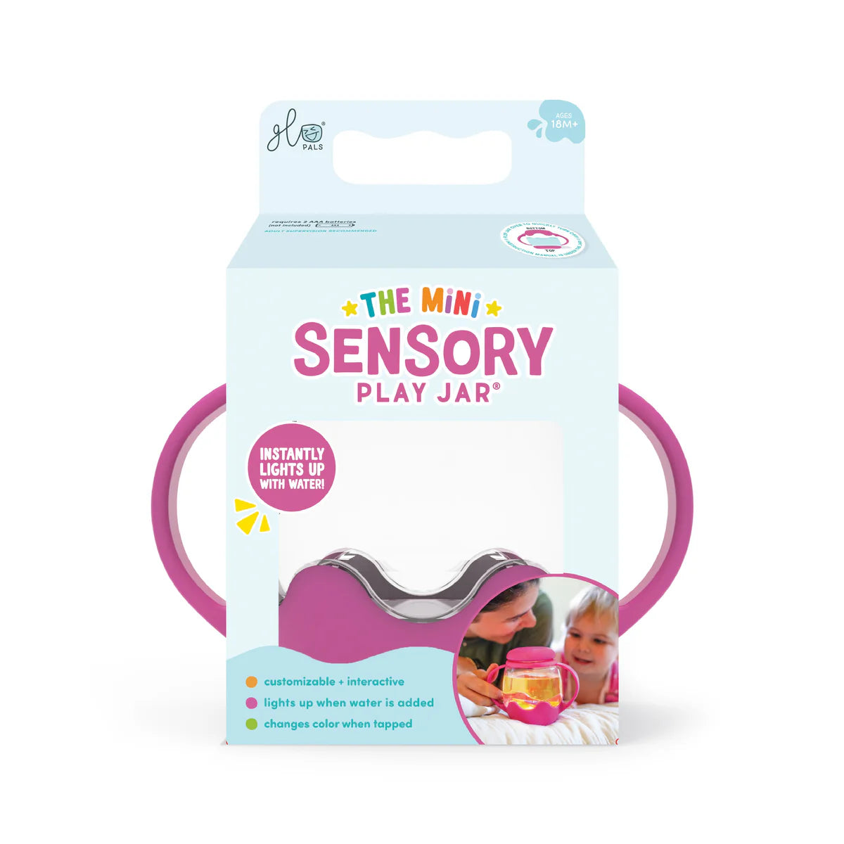 Mini Sensory Play Jar Pink