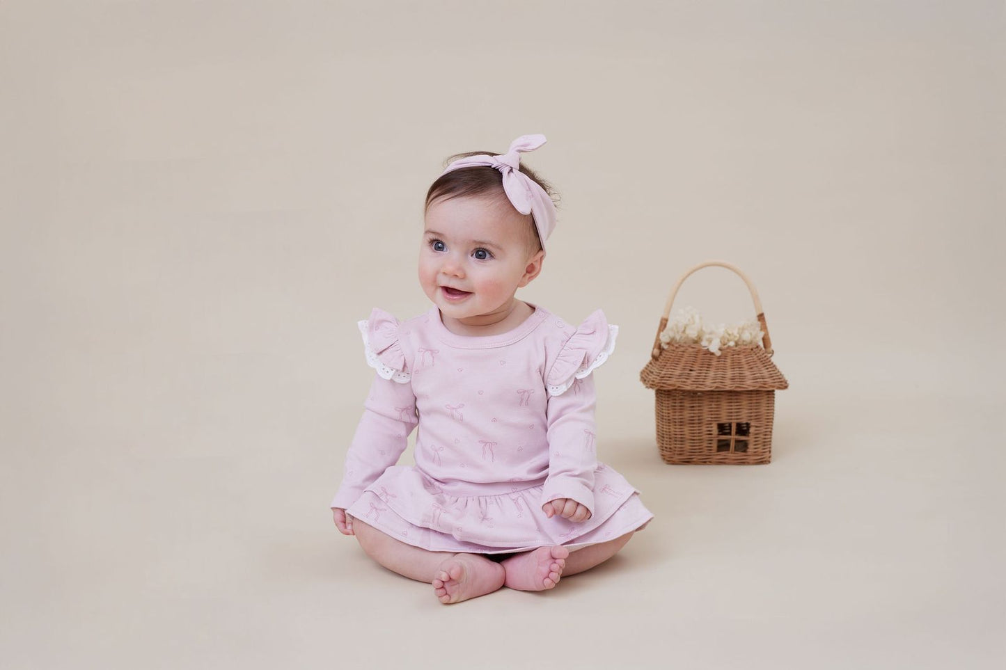 Lilly Bow Dress Onesie