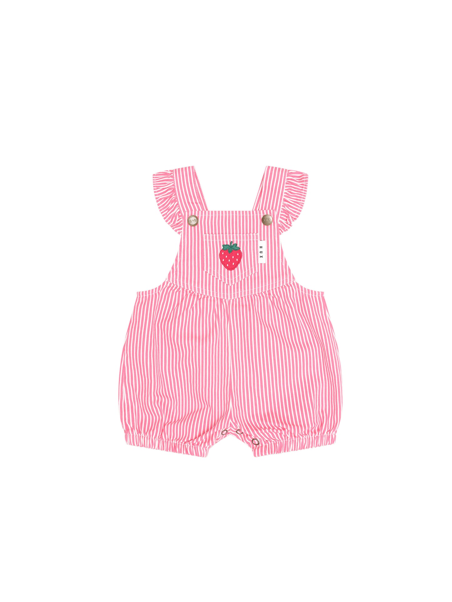 Strawberry Embroidered Stripe Playsuit