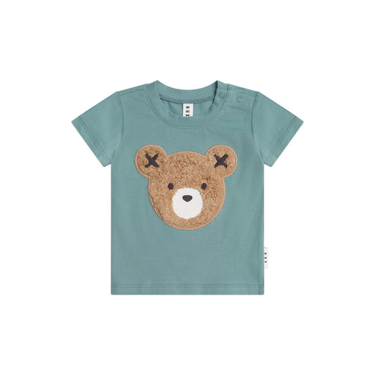 Huxbaby Furry Huxbear Green Tee | Aster & Ruby