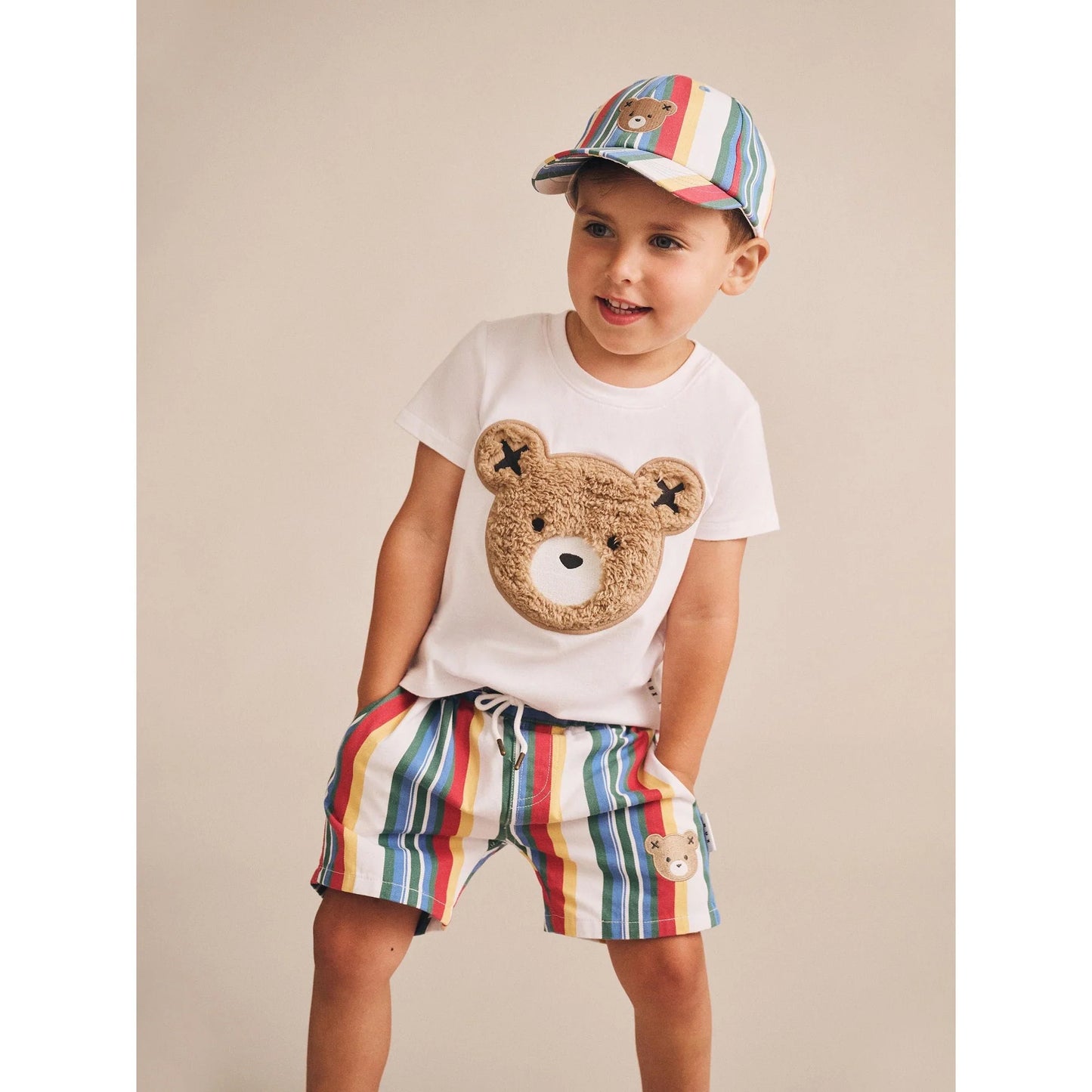 Huxbaby Vintage Stripe Shorts | Aster & Ruby