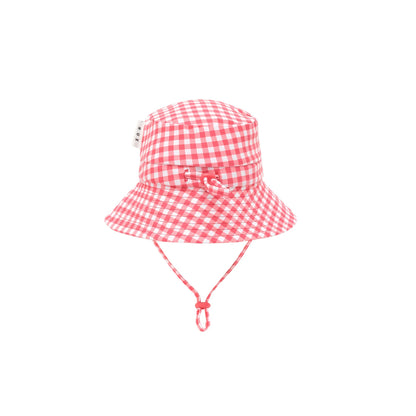 Cherry Bow Gingham Swimhat