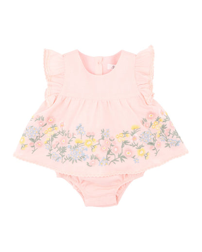 Pia Embroidered Overlay Bodysuit