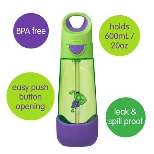 Marvel Hulk Tritan Drink Bottle 600mL