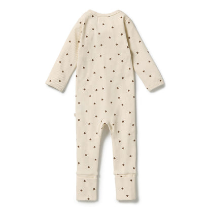 My Lucky Charm Organic Zipsuit with Feet