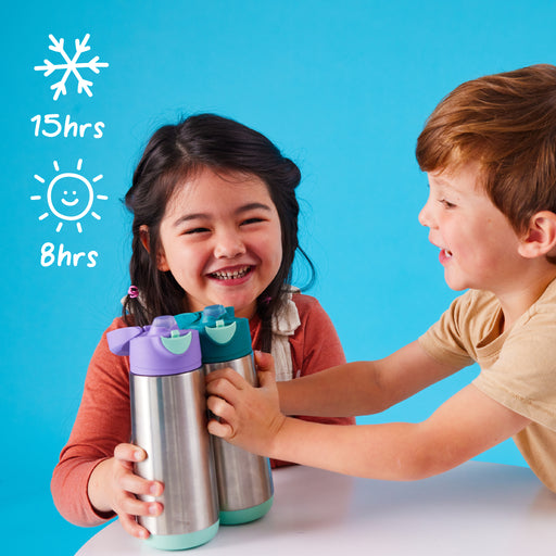 Insulated Sport Spout Bottle – Electric Jungle 500mL