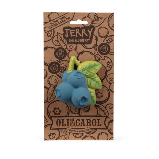 Oli & Carol Baby Teether - Jerry the Blueberry