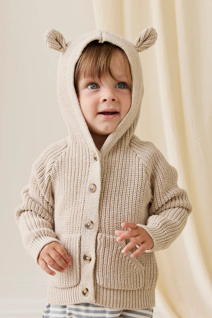 Bear Cardigan Oat