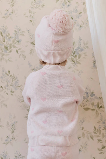 Kate Hat Kate Heart Jacquard Cotton Candy
