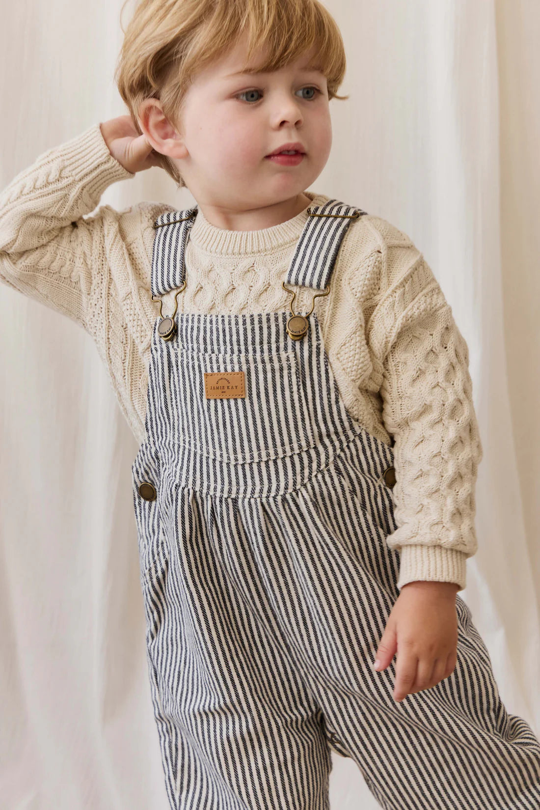 Cecil Overall Sailor Stripe Eclipse / Cloud