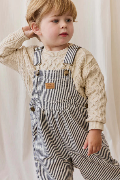 Cecil Overall Sailor Stripe Eclipse / Cloud
