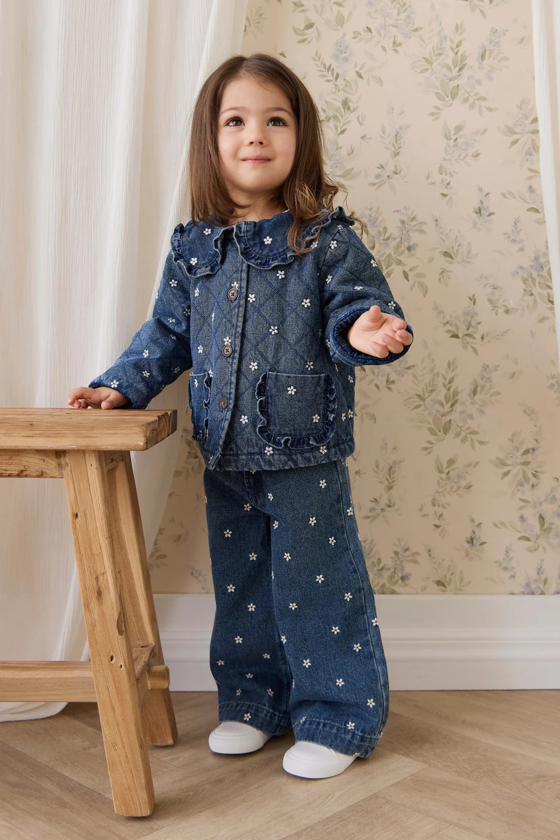 Amandine Jacket Josie Floral Denim