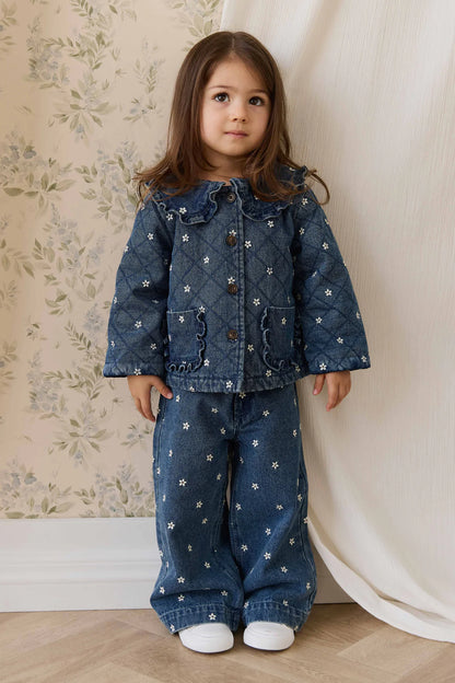 Amandine Jacket Josie Floral Denim