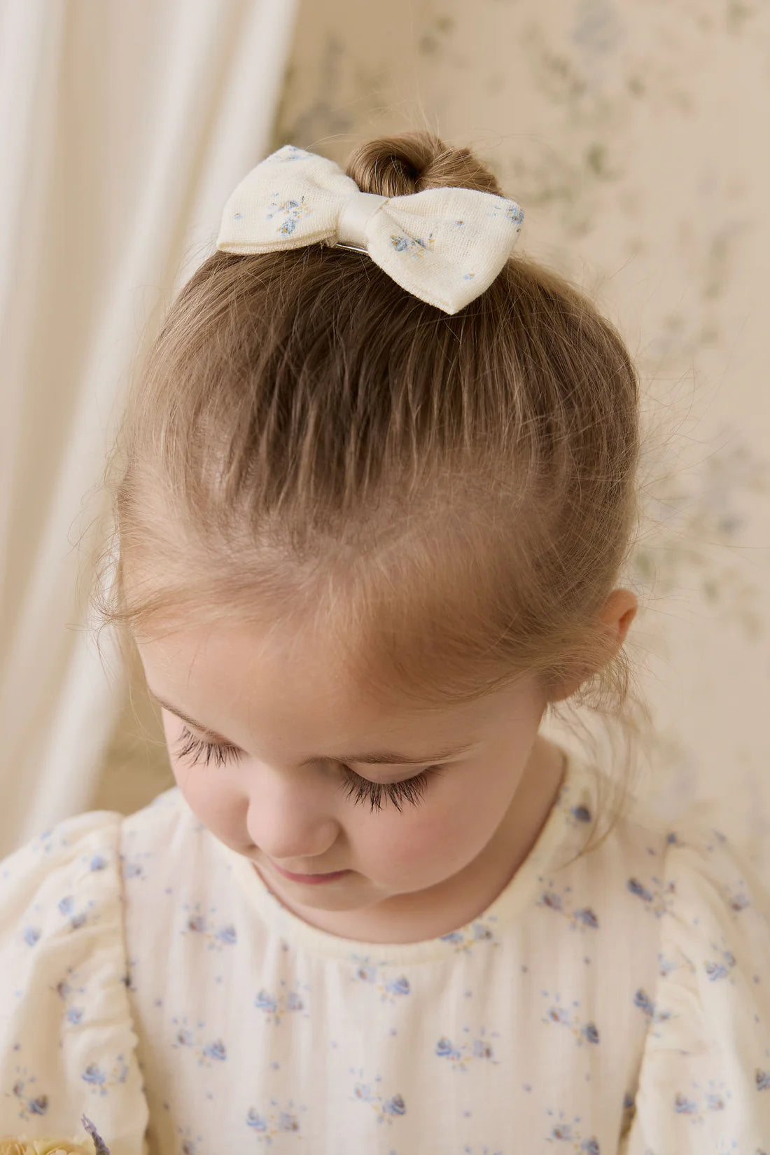 Organic Cotton Desiree Bow Molly Blue