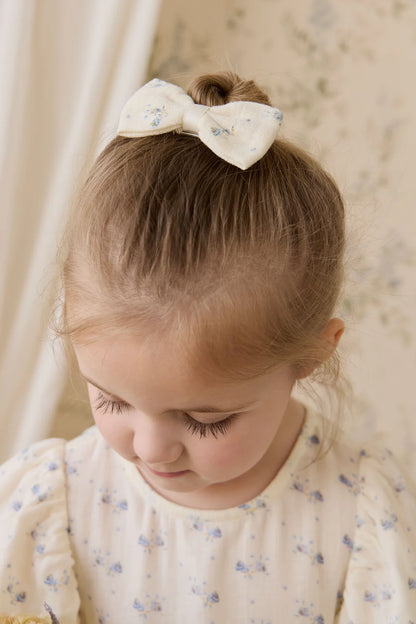 Organic Cotton Desiree Bow Molly Blue