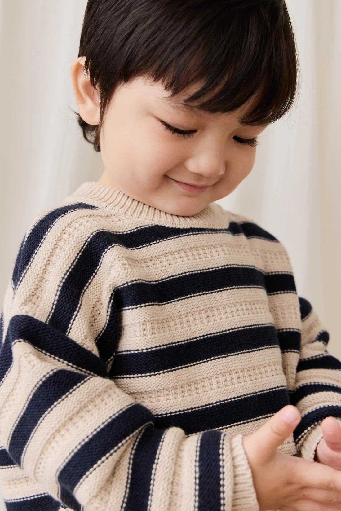 Byron Jumper Byron Stripe Oat / Eclipse