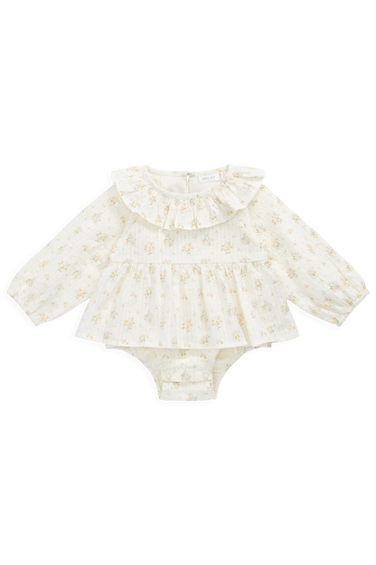 Organic Cotton Cecil Playsuit Justine Parchment