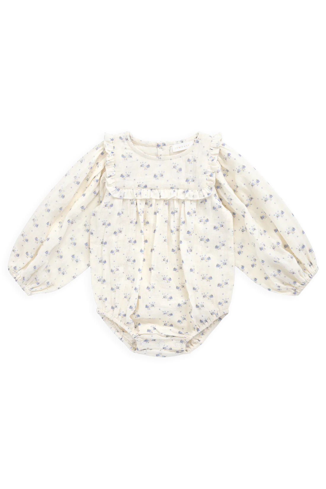Organic Cotton Muslin Frances Playsuit Molly Blue