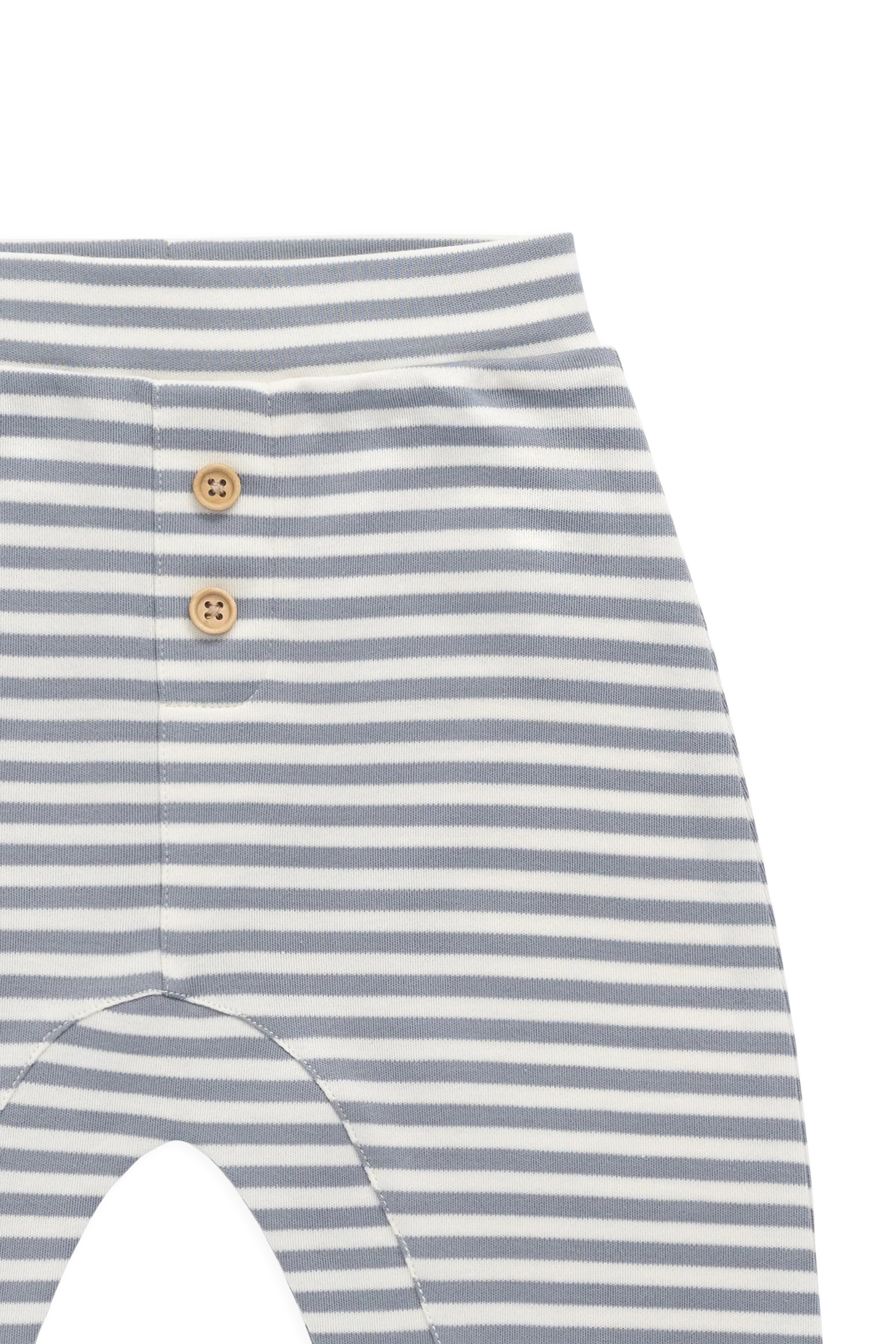 Pima Cotton Wesley Pant Narrow Stripe Dawn / Cloud