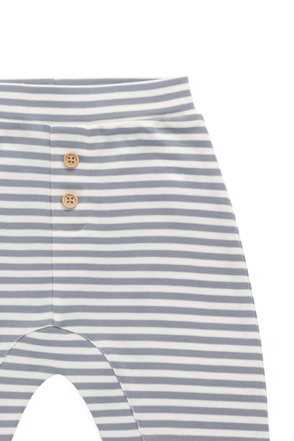 Pima Cotton Wesley Pant Narrow Stripe Dawn / Cloud